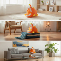 Anglerfish Stuffed Animal with Lure Soft Anglerfish Stuffed Toy Cuddly Fish Pillow with Lure for Kids, Young Children, Bedroom, Sofa, Nursery