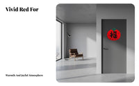 Fabric Fu Door Sticker, Chinese New Year Glass Pane Decal, Housewarming, Entryway, Glass, Red