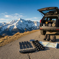 Universal Roof Rack Mounting Kit with U-Bolts Replacement Cargo Box Mounting Kit Hand-Tightening Roof Rack U-Bolt Easy Installation for Car Owners, Travelers, Road Trips