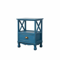Vintage design 3-Drawer Nightstand Distressed Finish 3-Drawer End Table Sturdy Construction Bedside Cabinet adaptable Design for Apartment Dwellers, Homeowners, Interior Decorators, Guest Room, Small Spaces, Hallway, Office