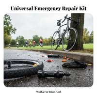 Tubeless Tire Repair Kit Aluminum Alloy Body Cycle Tire Plug Kit Portable Cycle Puncture Plugger Tool for Mountain Bikers, Cyclists
