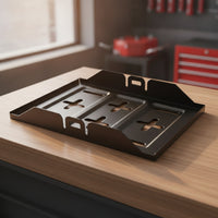 Sturdy Battery Tray with Clamp Long-Lasting Battery Tray with Hold down Clamp Anti-Vibration Hardware Corrosion-Resistant for DIY Mechanics