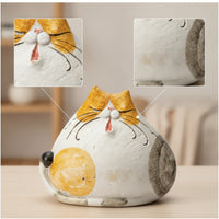 Cat Figurine Ornament Home Decor Textured