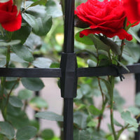 Garden Decor Metal Trellis for Climbing Plants, Heavy Duty Garden Obelisk Plant Support for Roses Vines, 4 Layers Steel Design, Outdoor Stand
