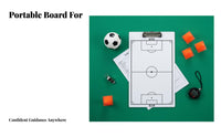 Portable Soccer Coaching Board Sturdy Soccer Clipboard for Training, Sideline