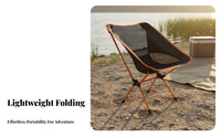 Foldable Design Folding Moon Chair Sturdy Construction Collapsible Moon Chair Quick Setup Portable Beach Lounger Easy Assembly for Campers, Backpackers, Beachgoers, Hiking, Picnics, Backyard