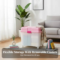 Lidded Stackable Box With Lid Large Lidded Container Built-in Handles for children