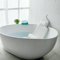 Ergonomic Full Body Bath Pillow Non-Slip Bathtub Pad with Neck Pillow for Adults