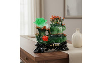 Grand Opening Gift Pixiu Cabbage Statue Auspicious Symbol Feng Shui Prosperity Statue Exquisite Craftsmanship Chinese Good Luck Figurine Collectible for Business Owners, Living Room, Office, Shop, Reception Desk