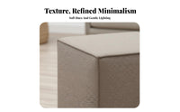 Versatile Design Upholstered Cube Ottoman Multi-Functional Upholstered Cube Seat adaptable Use Footrest Minimalist aesthetic for Apartment Dwellers, Homeowners, Living Room, Entryway, Home Office, Playroom