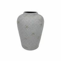 6 Pieces Elegant Design Vintage Metal Vase High Foot Flower Vase White Decorative Planter for Tabletop, Living Room, Entryway, Bedroom