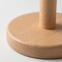 Dining Table Paper Towel Holder Stand, Freestanding Beech Wood Kitchen Roll Dispenser for Pantry, Stylish Korean Design, No-Drill Countertop Organizer