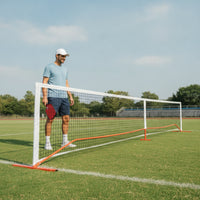 Pickleball Net with Metal Frame Foldable Pickleball Net System Weather-Resistant for Associations, Gyms
