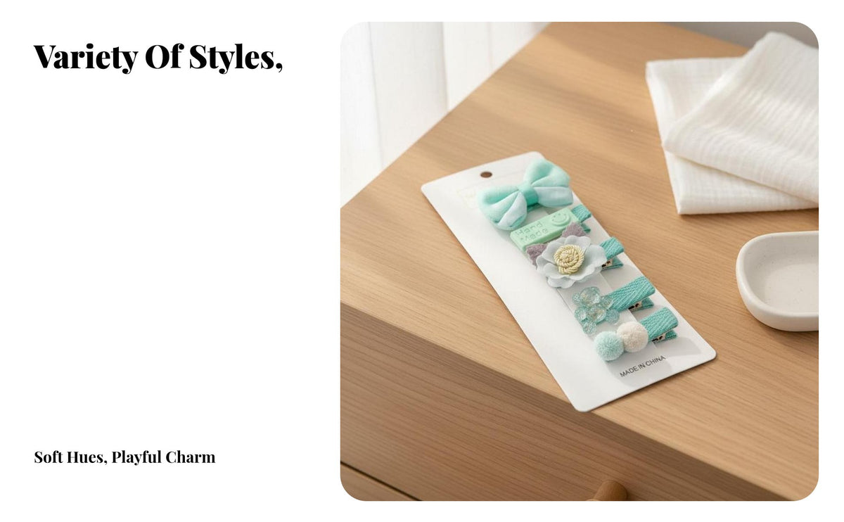 Infant Hair Clip Cute Design Infant Bangs Clip Lightweight Young Child Hair Barrette for Little Girls, Young Children, Everyday Use, Daily Wear
