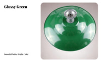 Rainproof Green Enamel Light Shade Waterproof Industrial Enamel Lampshade Decorative for DIY Enthusiasts, Homestay, Farmhouse, Restaurant