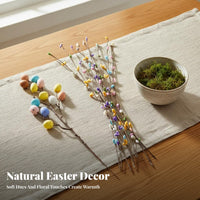 Easter Egg Branch Set Easy to Shape for Crafters, Home Stylists, Wreath Making