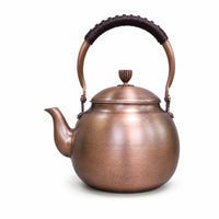 Copper Kettle Stovetop Tea Kettle Wrapped-Handle Vessel for Home