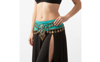 Adjustable Fit Belly Dance Hip Chain Vintage Ethnic Waist Belt Fashion Accessory for Dancers, Beach