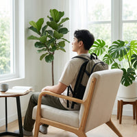 Breathable Backpack Back Panel with Mesh Supportive Backpack Back Pad Comfortable Lightweight for Commuters