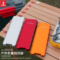 Mountain Guest Outdoor Camping Stove Windshield, Folding Aluminum Alloy, 12 Pieces