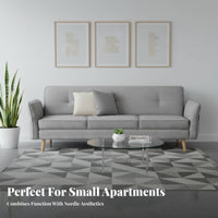 3-Seater Sleeper Sofa two-in-oneUse transformable Furniture Foldable Design Living Room Seating for Apartment Dwellers, Homeowners