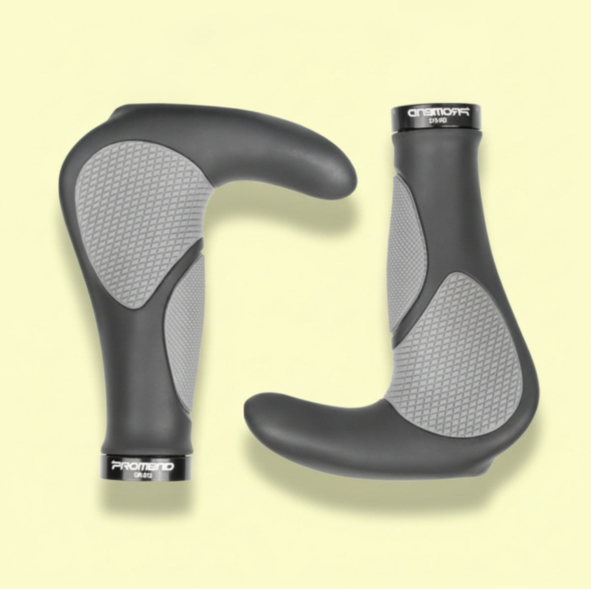 Winged Bicycle Grips Vibration Damping Double Lock Rings for Daily Commute