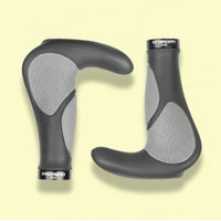Winged Bicycle Grips Vibration Damping Double Lock Rings for Daily Commute