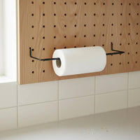 Space Saving Pegboard Paper Towel Holder Baking Finish Storage Accessory Rust Resistant for Workshop