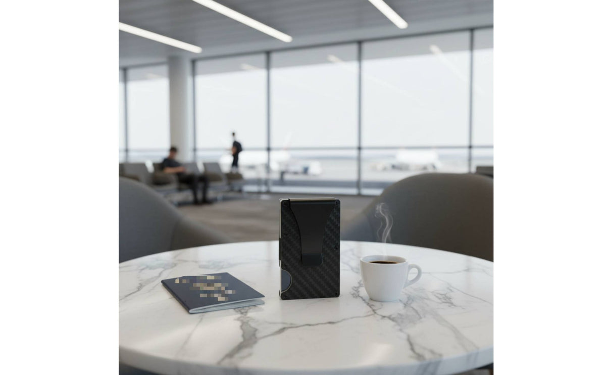 Long-Lasting Contactless Protection Blocking Wallet Easy Retrieval Carbon Fiber Wallet Scratch-Resistant Contactless Protection Blocking Card Holder Lightweight for Men
