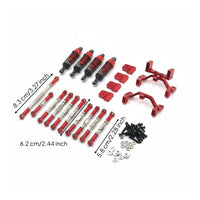 1/16 Scale Upgrade Parts Improved Performance Metal Connecting Rod Rod Shock Absorbers Kit Easy to Install RC Car Parts for Rough Terrain