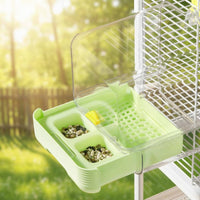 Large Space Splash-Proof Parrot Bath Easy to Clean Parrot Shower Tub High Clarity Hanging Bird Bath Container