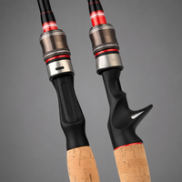 Fishing Rod and Reel Combo, Carbon Fiber Spinning Rod with Double Tip, 110cm Collapsed Length for River Fishing