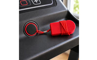 Red Treadmill Safety Key Large Size Treadmill Emergency Stop Key 3.2 Cm Corded Safety Clip