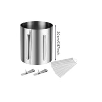 Measurement Markings Adjustable Cake Mold Side Handles Adjustable Cake Band Brushed Metal