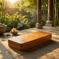 Decorative Design Wooden Mindfulness Foot Board Polished Wooden Meditation Board Wood Grain Wellness Gear