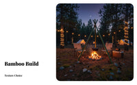 Lashed Pole Tripod Versatile Event Decoration Rustic Design Support Structure for Campers, DIY Enthusiasts, Outdoor, Camping, Weddings