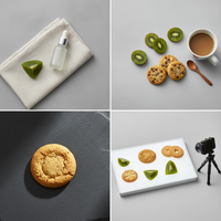 Artificial Fruit Slices and Cookies for Photography Props and Decoration