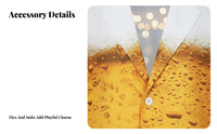 3 Pieces Beer Costume Versatile Use Men's Beer Suit Button Closure Festive Gathering Costume for Carnival, Stage Performance