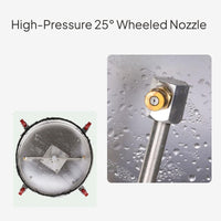 Stainless Steel High Pressure Floor Cleaner with Dual Heads