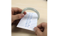 Precise Bracelet Measuring Tool Easy to Read Markings Bracelet Sizer Mandrel Sturdy Material Double Sided Tape Rolls Jewelry Safe for Craft Room