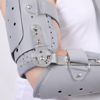 Elbow Brace Post-Op Shoulder Support Universal Gray Padded for Fracture Recovery
