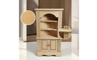 Miniature Bookshelf Wooden Dollhouse Furniture Handmade for Collectors