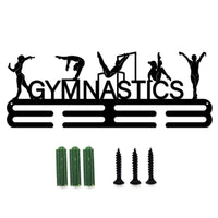 Metal Gymnastics Medal Hanger Easy to Install Gymnastics Medal Holder Space Saving Sports Award Holder Decorative for Gymnasts, Athletes
