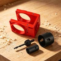 Door Lock Installation Kit with Wide Compatibility Door Lock Jig Comprehensive Hole Positioning Jig for Carpenters