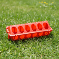 Connectable Chicken Feed Trough PVC Plastic Duck Feeder Tray Long-Lasting Goose Feed Trough Non
