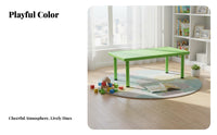 Adjustable Height children's Table Set Wipe-Clean Surface children's Table and Chair Set Sturdy Construction Rectangular Study Desk for Kids