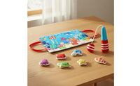 8 Pieces Early Development Toddler Fishing Toy Set Fine Dexterity Skills Attractive Fishing Game for Toddlers, Kids