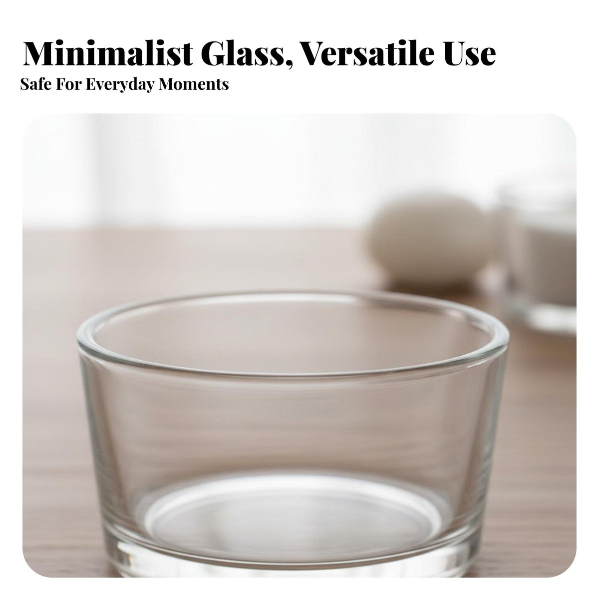 Empty Candle Jar Table Centerpiece DIY Candle Container Thick Bottom Clear Glass Votive Cup for Crafters, Home Stylists, Spa, Weddings