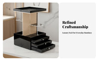 Rotating Multi-Tier Cosmetic Organizer Large Capacity Makeup Organizer