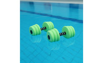 Water Aerobics Dumbbells Molded Aquatic Exercise Dumbbells Lightweight Aquatic Hand Buoys for Beginners